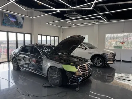 화성 자동차랩핑 전문점, 벤츠 S350 전체랩핑 작업 후기 / 경기 화성 남양