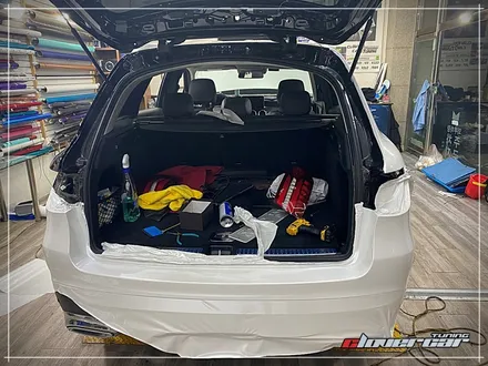 벤츠glc200d랩핑 기존 유광화이트 랩핑제거 후 에이버리 유광펄화이트 전체래핑 [ 안산랩핑 ] 입니다 / 안산 상록구