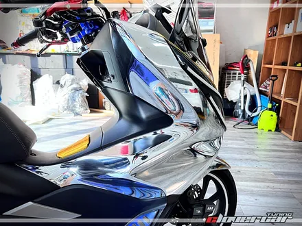 pcx125랩핑 바이크랩핑 에이버리 실버크롬 랩핑 [ 안산랩핑] 시공 했어요. / 안산 상록구