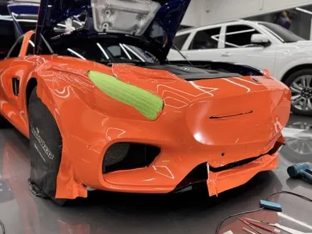 화성 안산 벤츠 AMG GT63 전체랩핑｜AVERY UWF 고광택 만다린오렌지 마그마컬러 시공 / 경기 화성 남양