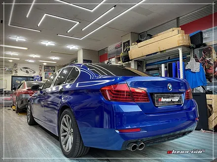bmw 528i전체랩핑 3m2080 유광딥블루메탈릭 전체래핑 시공 [ 안산랩핑 ] 입니다 / 안산 상록구