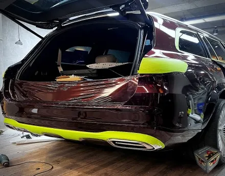 안산 랩핑샵 벤츠 gls600마이바흐 아지트클로버카 에서 전체랩핑.듀오톤.코치라인 시공 했어요! / 안산 상록구