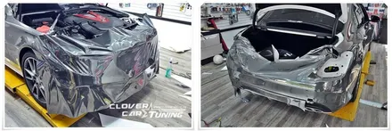 Benz C43 AMG #Avery #BlackChrome #Wrapping #블랙크롬랩핑 #전체래핑 [안산랩핑 안산크롬랩핑]작업 입니다. / 경기 화성 남양