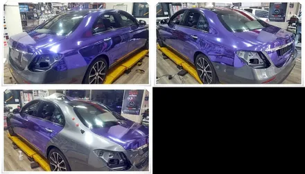 #benzE300 #W213 #Avery #퍼플크롬전체랩핑 #Wrapping #purpleChrome #실버크롬에 퍼플코팅지 합지한 에이버리 신상퍼플크롬 전체랩핑 [안산랩핑]작업 / 경기 화성 남양