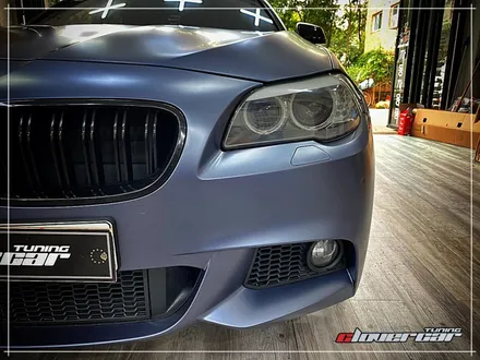 bmw528i전체랩핑 에이버리 사틴그레이블루메탈릭 전체래핑 시공 [ 안산랩핑 ] / 안산 상록구