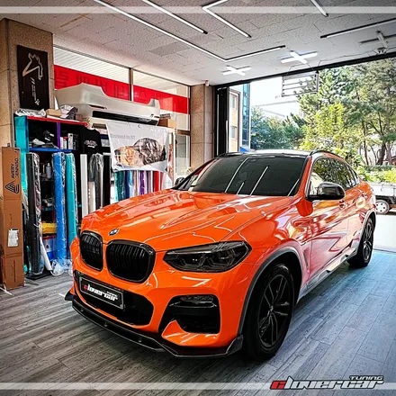 안산랩핑 아지트클로버카 에서 BMW X4 M40i, 3M 번트오렌지 랩핑 시공 후기 / 안산 상록구