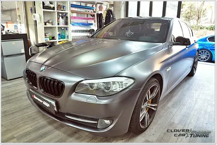 BMW F10 528i전체랩핑 3m사틴다크그레이전체랩핑 시공 [안산랩핑]입니다 / 안산 상록구
