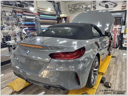 bmw신형z4전체랩핑 z4 m40i 에이버리 유광다크그레이전체랩핑 시공 [ 안산랩핑 ] 입니다. / 안산 상록구