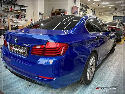 bmw 528i전체랩핑 3m2080 유광딥블루메탈릭 전체래핑 시공 [ 안산랩핑 ] 입니다 / 안산 상록구