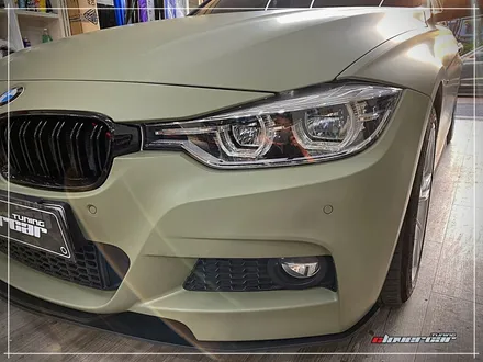 bmw330i전체랩핑 F30 에이버리 무광카키그린 전체랩핑 시공 및 키드니그릴교체 [ 안산래핑 ] / 안산 상록구