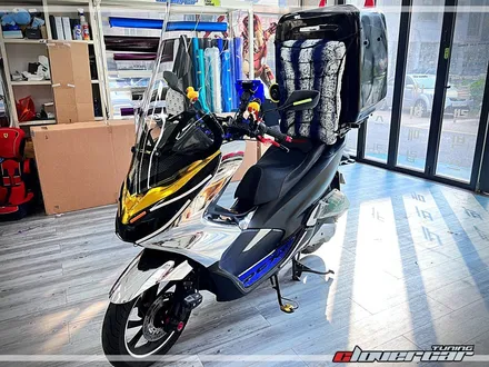 pcx125랩핑 바이크랩핑 에이버리 실버크롬 랩핑 [ 안산랩핑] 시공 했어요. / 안산 상록구