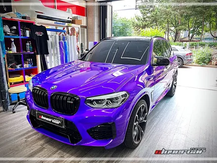 BMW X3M 안산랩핑 아지트 클로버카 에서 택랩 미드나잇퍼플 전체랩핑 시공 했어요! / 안산 상록구
