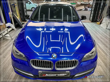 bmw 528i전체랩핑 3m2080 유광딥블루메탈릭 전체래핑 시공 [ 안산랩핑 ] 입니다 / 안산 상록구