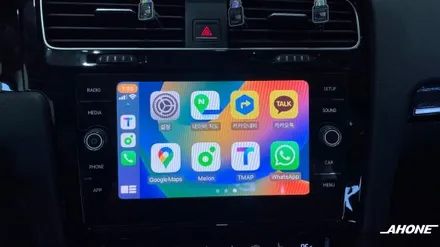 폭스바겐 골프7 2.0TDI 아직도 5.8인치 사용하세요? 신형 8인치 모니터, MIB2.5오디오, 알람혼 장착. / 경기 이천 부발