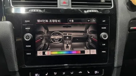폭스바겐 골프 7세대 3세대 어댑티브 크루즈 컨트롤 (ACC), 다색 앰비언트 장착. / 경기 이천 부발