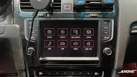 폭스바겐 골프7세대 GTI 카플레이, 안드로이드오토 MIB2.5 오디오, 알람혼 시공. / 경기 이천 부발