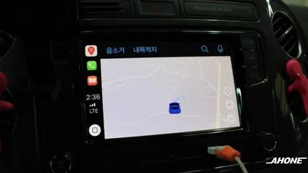 구형 티구안 RCD330 Plus 오디오, 순정 후방 카메라, 실내 LED 시공 by AH-ONE / 경기 이천 부발