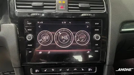 폭스바겐 골프 7세대 GTI 카플레이 활용하기! MIB2.5+신형8인치 모니터, 순정 알람혼 장착. / 경기 이천 부발