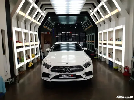 파주일산 벤츠 CLS 450 3M 세틴 다크그레이필름 전체랩핑 시공. / 고양 덕양구 동산동