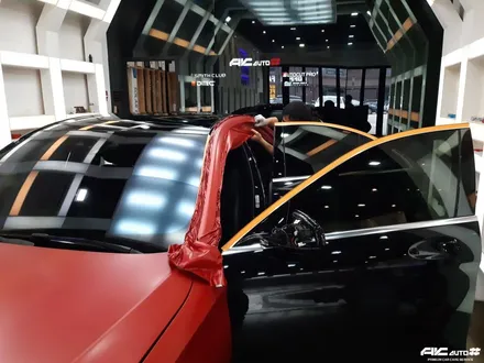 파주일산 벤츠 S350d 3M 세틴레드 전체 랩핑 시공. / 고양 덕양구 동산동