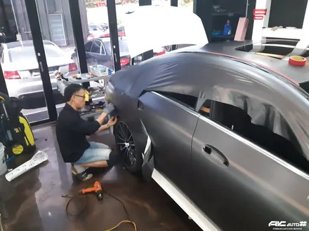 파주일산 벤츠 CLS 450 3M 세틴 다크그레이필름 전체랩핑 시공. / 고양 덕양구 동산동