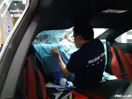 파주일산 BMW M4 기존필름 제거후 솔라가드 퀀텀 썬팅 재시공. / 고양 덕양구 동산동