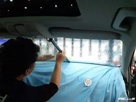파주 AUDI A6 솔라가드 프리미엄 보그 썬팅, 블랙박스 ITB-7000eco, 탑폴리에 루프스킨 시공기. / 고양 덕양구 동산동