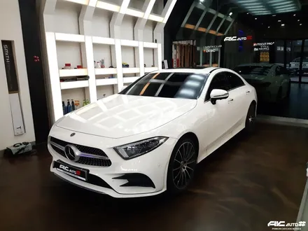 파주일산 벤츠 CLS 450 3M 세틴 다크그레이필름 전체랩핑 시공. / 고양 덕양구 동산동