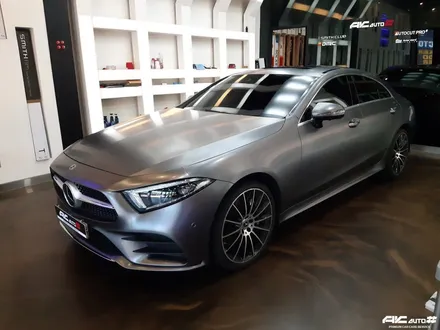파주일산 벤츠 CLS 450 3M 세틴 다크그레이필름 전체랩핑 시공. / 고양 덕양구 동산동