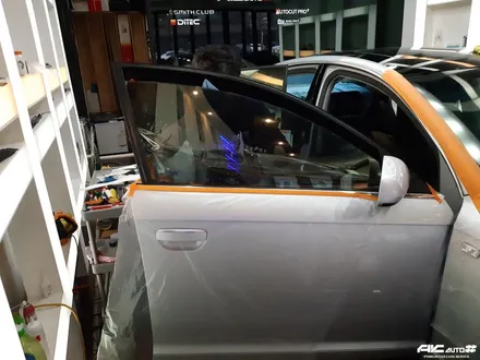 파주 AUDI A6 솔라가드 프리미엄 보그 썬팅, 블랙박스 ITB-7000eco, 탑폴리에 루프스킨 시공기. / 고양 덕양구 동산동
