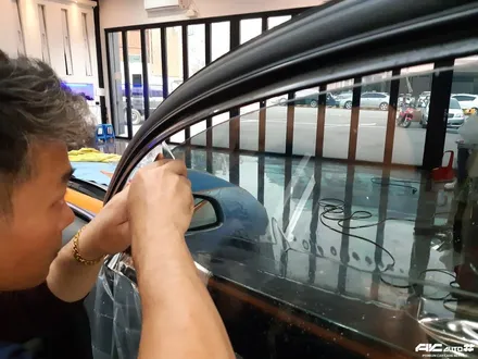 파주 AUDI A6 솔라가드 프리미엄 보그 썬팅, 블랙박스 ITB-7000eco, 탑폴리에 루프스킨 시공기. / 고양 덕양구 동산동