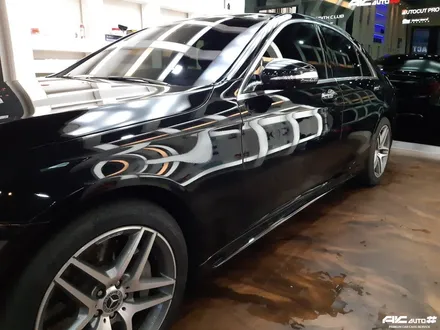 파주일산 벤츠 S350d 3M 세틴레드 전체 랩핑 시공. / 고양 덕양구 동산동