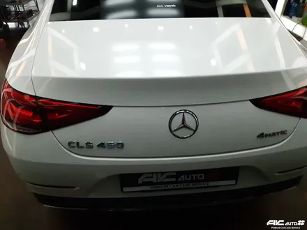 파주일산 벤츠 CLS 450 3M 세틴 다크그레이필름 전체랩핑 시공. / 고양 덕양구 동산동