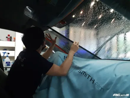아반떼HD(4세대) 기존 썬팅지 제거후 세인트아모 루틴72 파주 썬팅 재시공. / 고양 덕양구 동산동