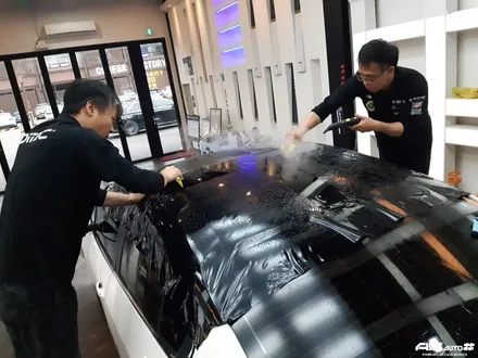 파주 KIA K3 스미스클럽T0 틴팅재시공, 탑폴리에루프스킨, ITB7000eco 블랙박스 장착. / 고양 덕양구 동산동