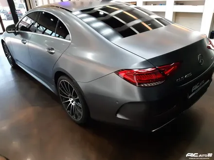 파주일산 벤츠 CLS 450 3M 세틴 다크그레이필름 전체랩핑 시공. / 고양 덕양구 동산동
