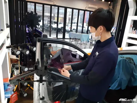 그랜저HG 기존 필름 제거후 파주 디텍 오로라 썬팅 시공. / 고양 덕양구 동산동