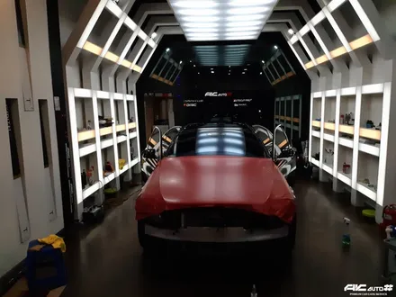 파주일산 벤츠 S350d 3M 세틴레드 전체 랩핑 시공. / 고양 덕양구 동산동