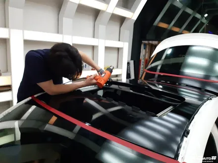 파주일산 벤츠 GLC43 AMG 에이버리 슈프림 필름 루프스킨 시공. / 고양 덕양구 동산동