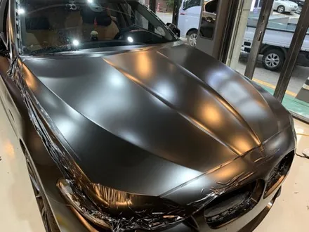 BMW 550d 사틴 블랙&카본 전체 랩핑 - 카본 실내 랩핑 - 강남 랩핑 익스트림 랩 / 강남,개포,서초