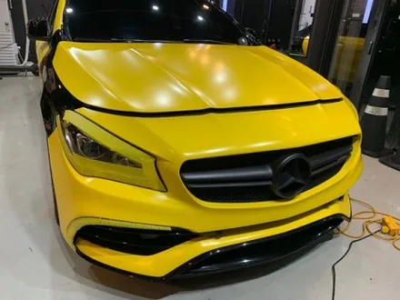 벤츠 CLA45 AMG \'사틴 옐로우\' 전체 랩핑 - 강남 랩핑 - 익스트림 랩 - 자동차 랩핑 / 강남,개포,서초