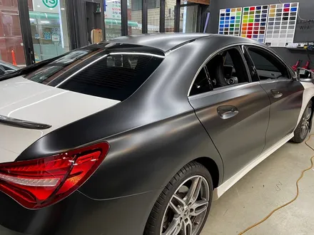 벤츠 CLA45 AMG \'사틴 블랙\' 전체 랩핑 - 자동차 랩핑 - 무광 랩핑 / 강남,개포,서초