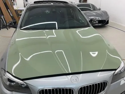 BMW 528i 카키 그린 LB 고광택 랩핑 - 자동차 전체 랩핑 / 강남,개포,서초