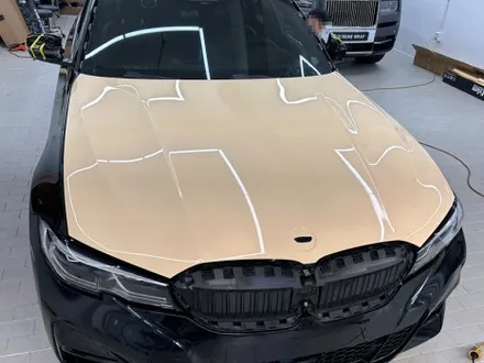 랩핑 사고&보험처리 BMW 330e 아이보리 전체 랩핑 / 강남,개포,서초