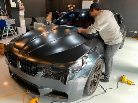 BMW M5 사틴 블랙 전체 랩핑 - 강남 랩핑 - 서초 익스트림 랩 / 강남,개포,서초