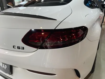 C63 AMG 라이트 필름 - 벤츠 랩핑 - amg 랩핑 - 벤츠 크롬 죽이기 / 강남,개포,서초