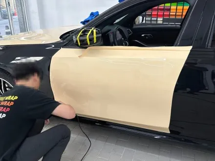 랩핑 사고&보험처리 BMW 330e 아이보리 전체 랩핑 / 강남,개포,서초