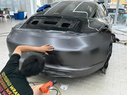 포르쉐 911 타르가 사틴 다크 그레이 전체랩핑 - 익스트림 랩 / 강남,개포,서초