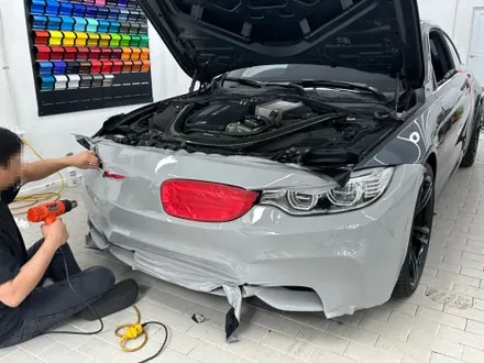 BMW F82 M4 볼캐닉 그레이 랩핑 #자동차 전체 래핑 / 강남,개포,서초