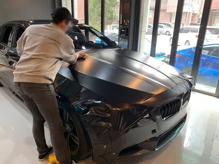 BMW M5 사틴 블랙 전체 랩핑 - 강남 랩핑 - 서초 익스트림 랩 / 강남,개포,서초
